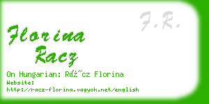 florina racz business card